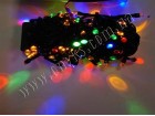 Гирлянда "Нить" Линза 220V 100pcs (чёрный/белый провод)